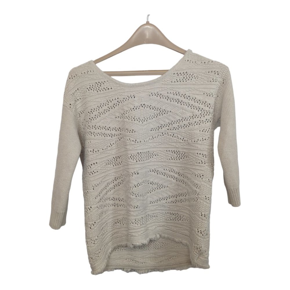 American Eagle Outfitters Chunky Knit 3/4 Sleeve‎ Sweater Size Small